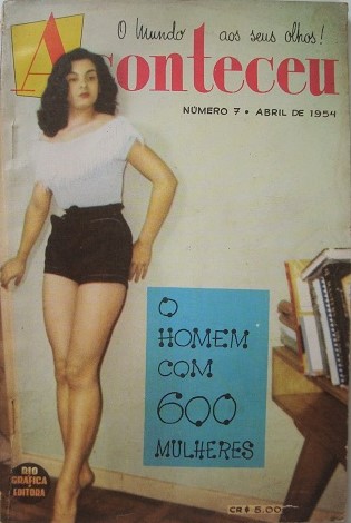 ACONTECEU magazine side cover Issue 7  April 1954