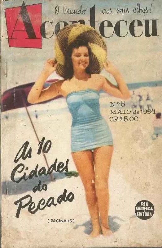 ACONTECEU magazine side cover Issue 8  May 1954