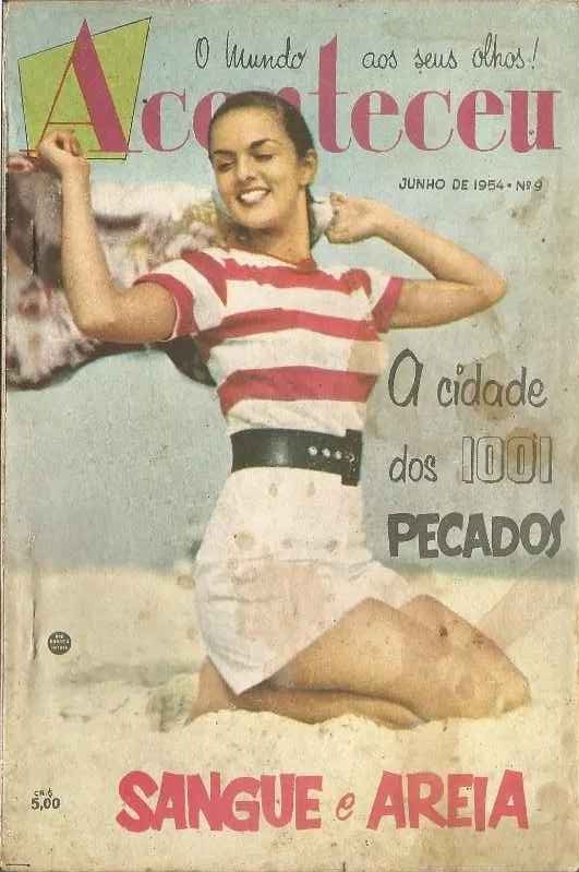 ACONTECEU magazine side cover Issue 9  June 1954