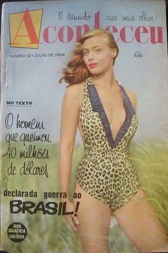 ACONTECEU magazine side cover Issue 10  July 1954