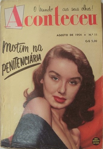 ACONTECEU magazine side cover Issue 11  August 1954