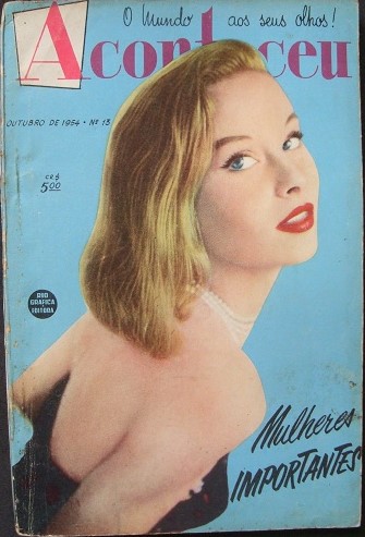 ACONTECEU magazine side cover Issue 13  October 1954