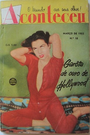 ACONTECEU magazine side cover Issue 18  March 1955