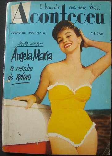 ACONTECEU magazine side cover Issue 21  July 1955