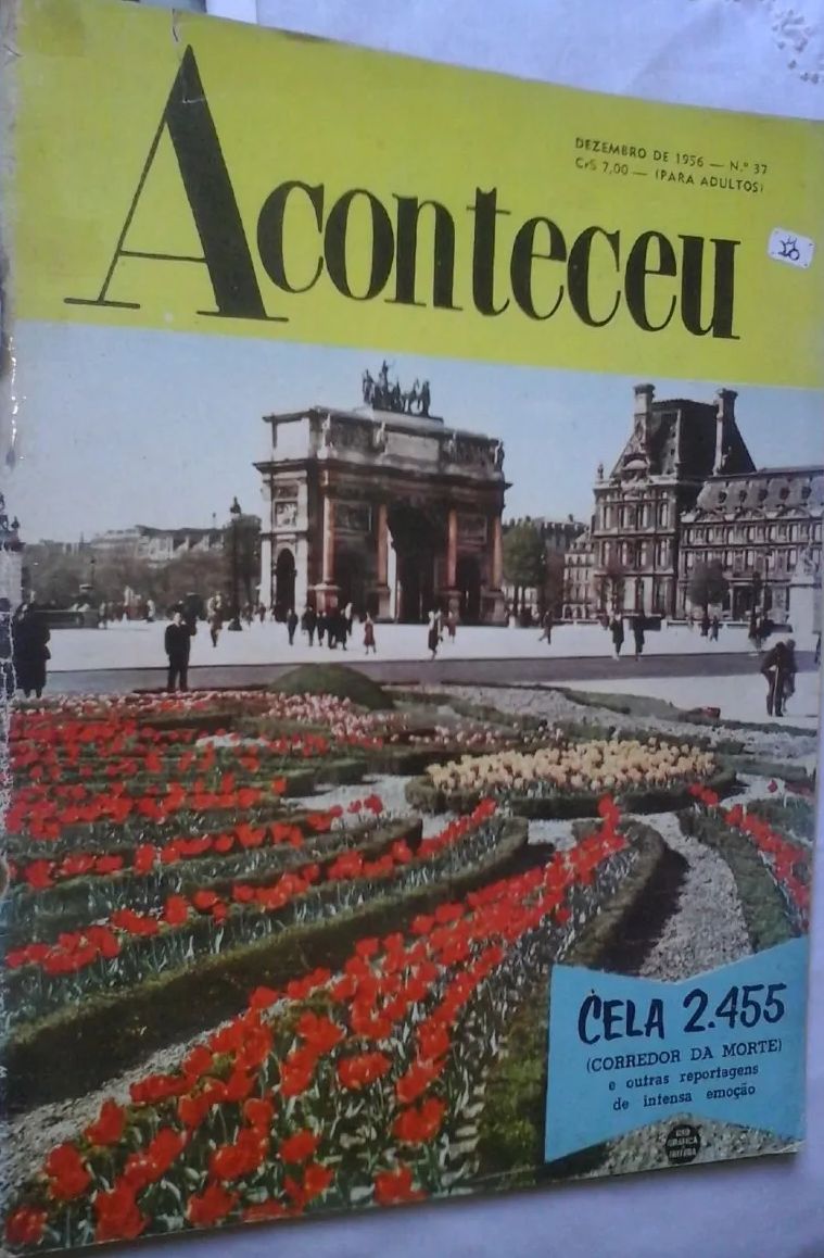 ACONTECEU magazine side cover Issue 37  December 1956