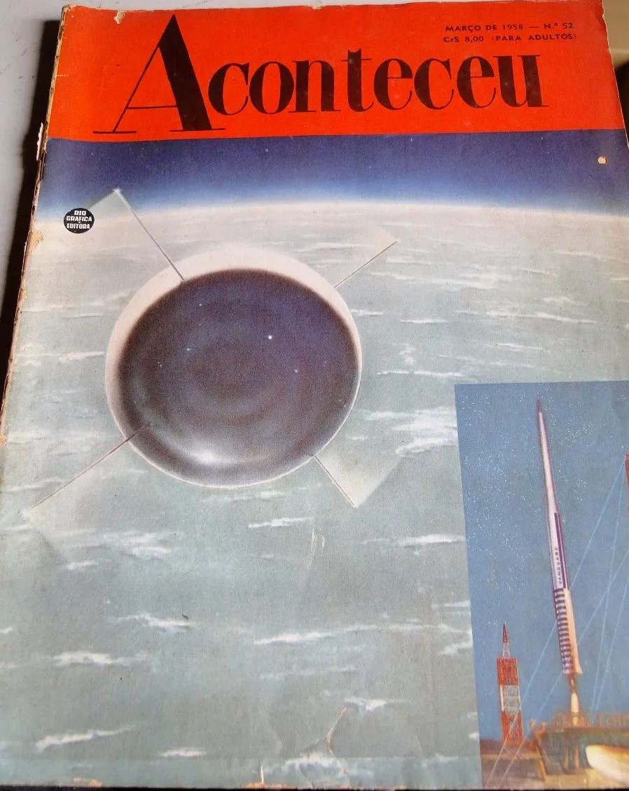 ACONTECEU magazine side cover Issue 53  March 1958