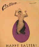 ACTION (FOX) magazine side cover April 1949