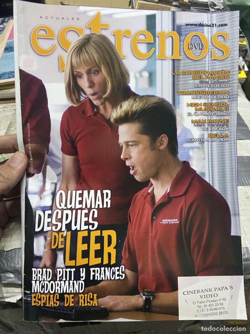 ACTUALES ESTRENOS DVD magazine side cover Issue 115  February 2009
