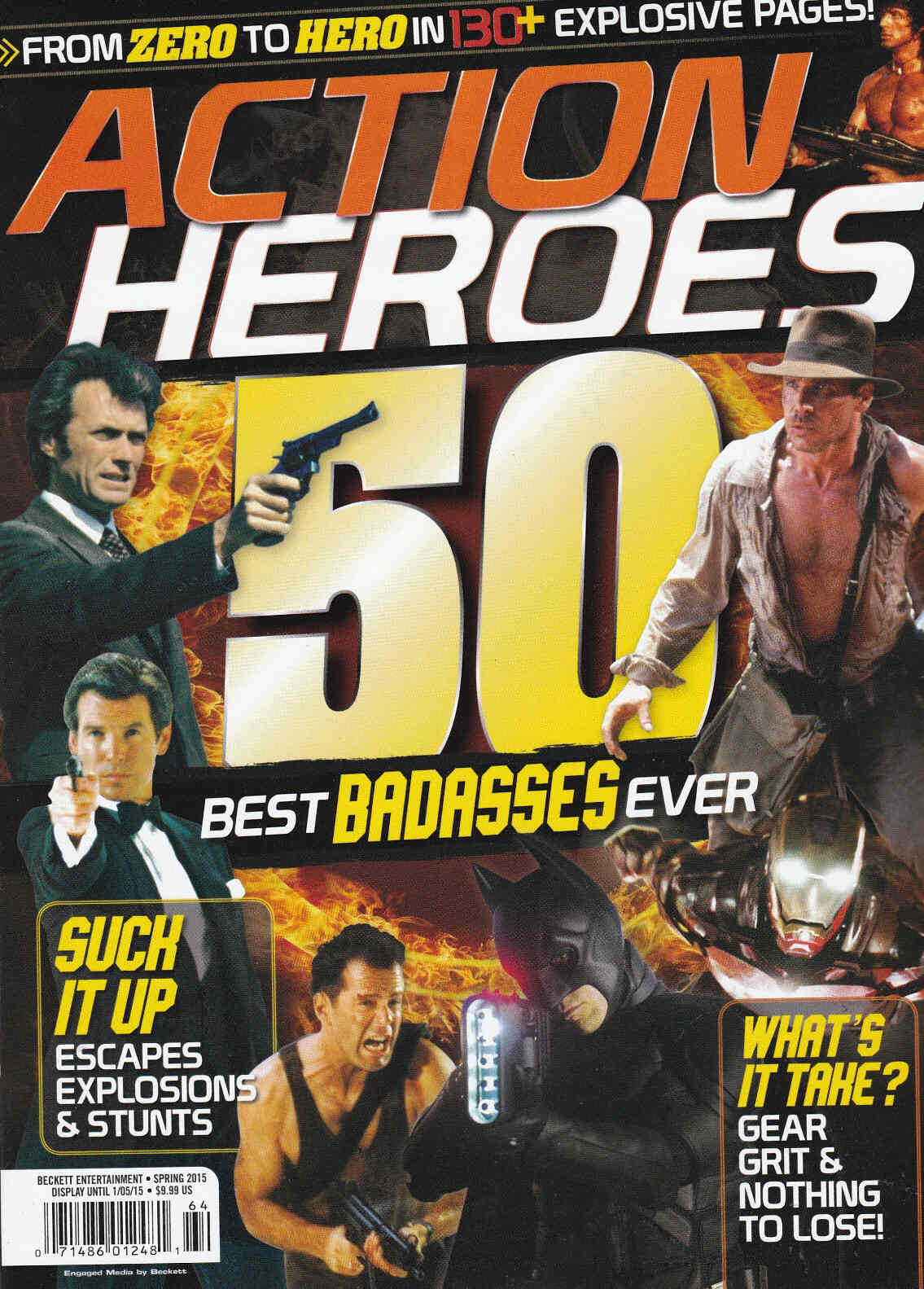 ACTION HEROES magazine side cover Issue 84 Spring 2015