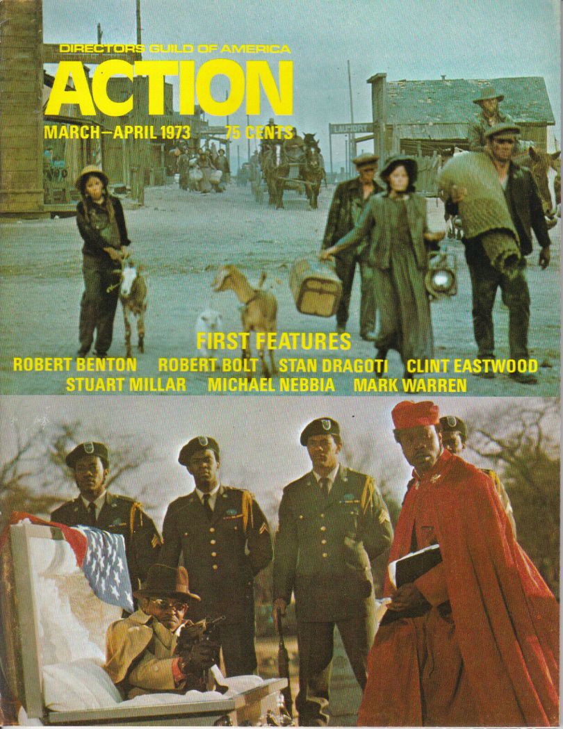 ACTION magazine side cover Issue 40 March/April 1973