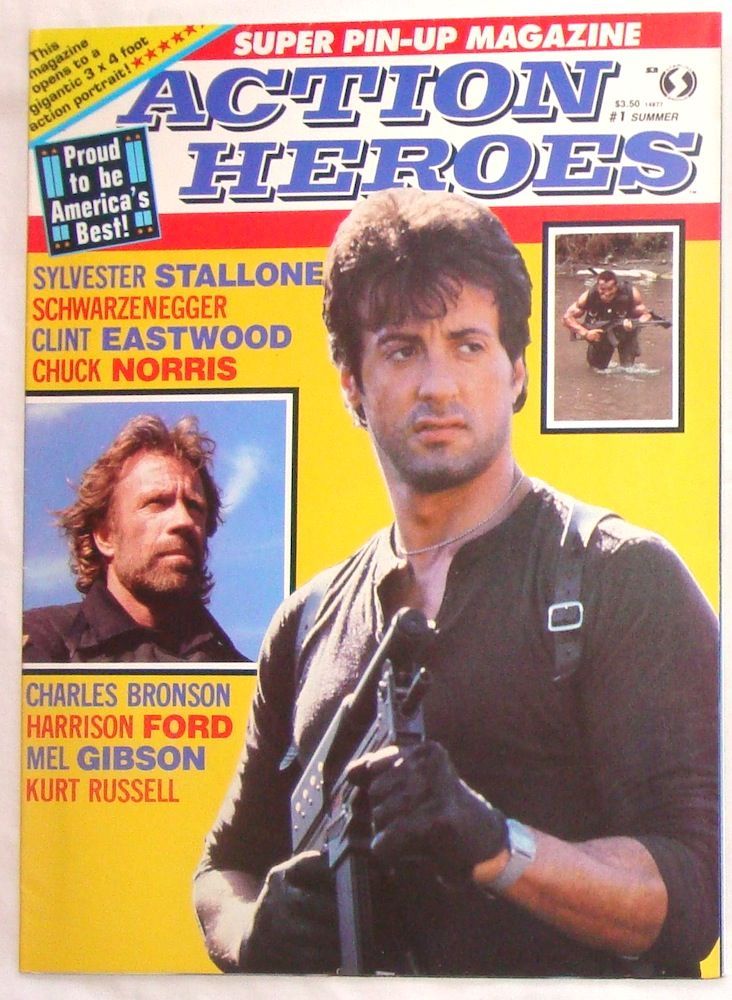 ACTION HEROES magazine side cover Issue 1 Summer ? 