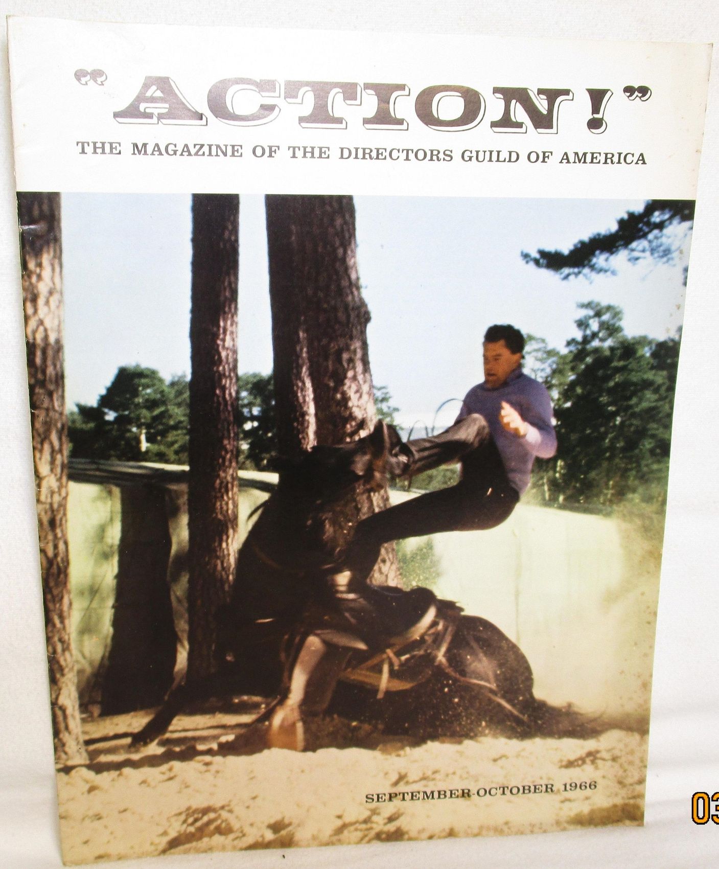 ACTION magazine side cover Issue 1 September/October 1966