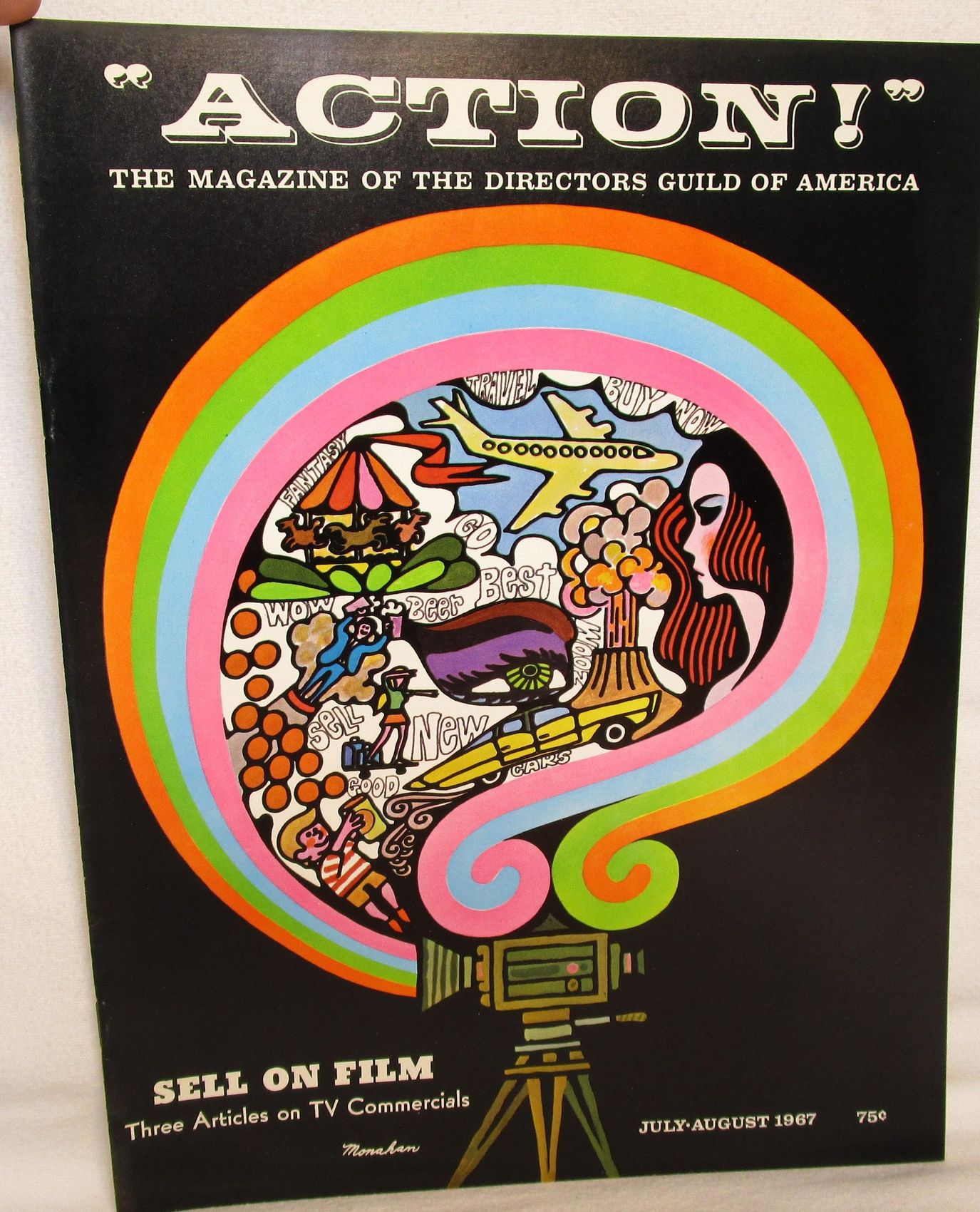 ACTION magazine side cover Issue 6 July/August 1967