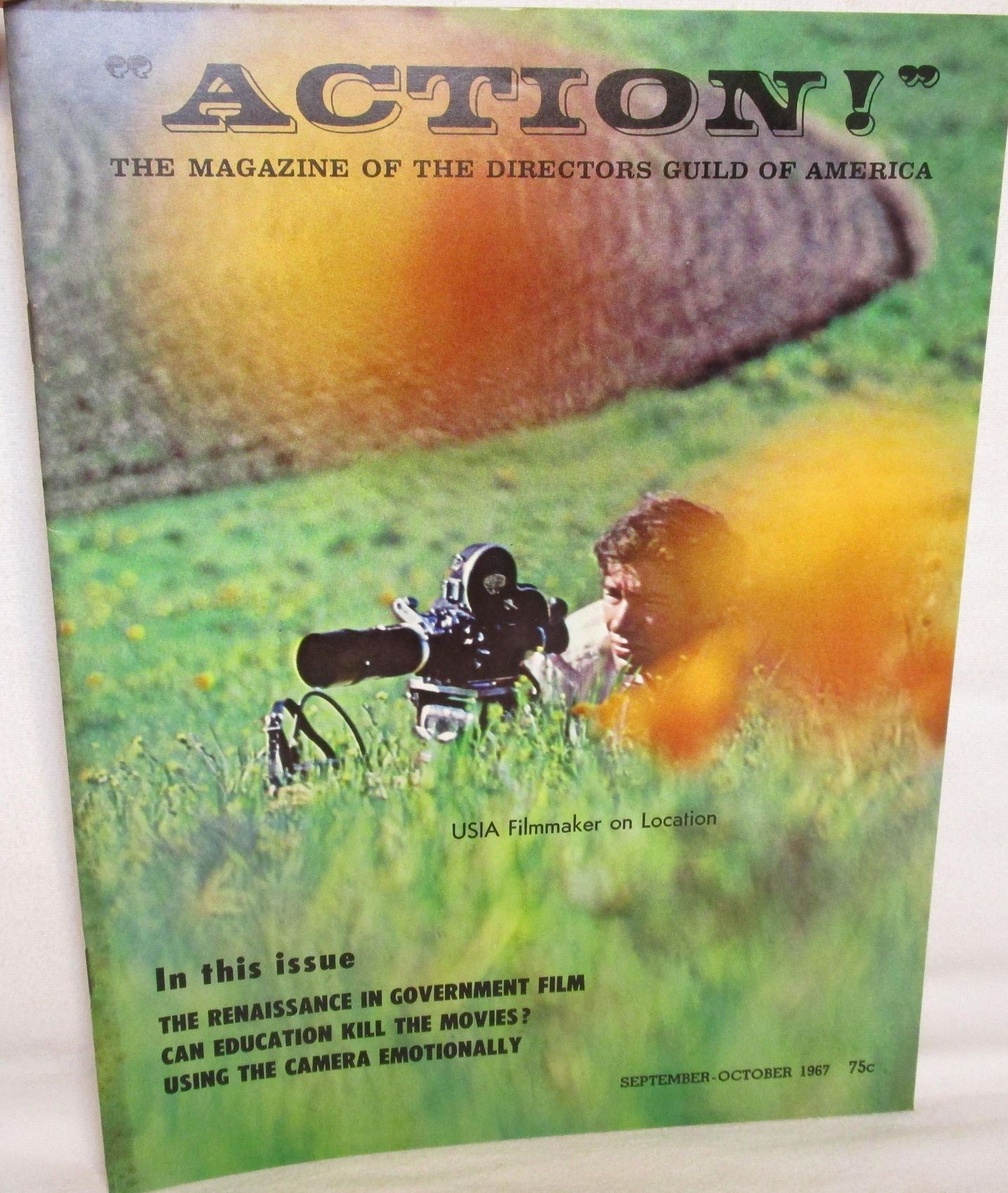 ACTION magazine side cover Issue 7 September/October 1967