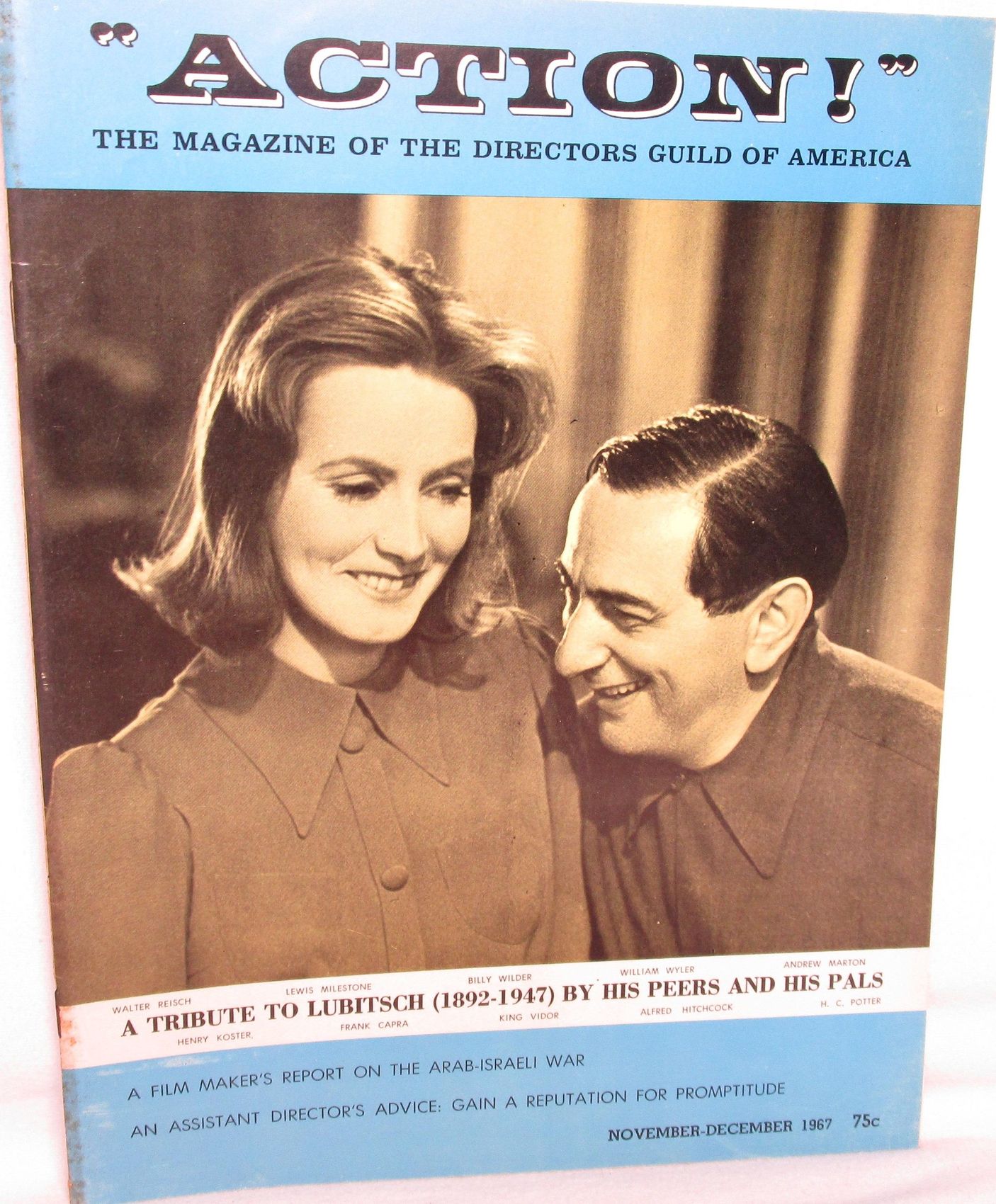 ACTION magazine side cover Issue 8 November/December 1967