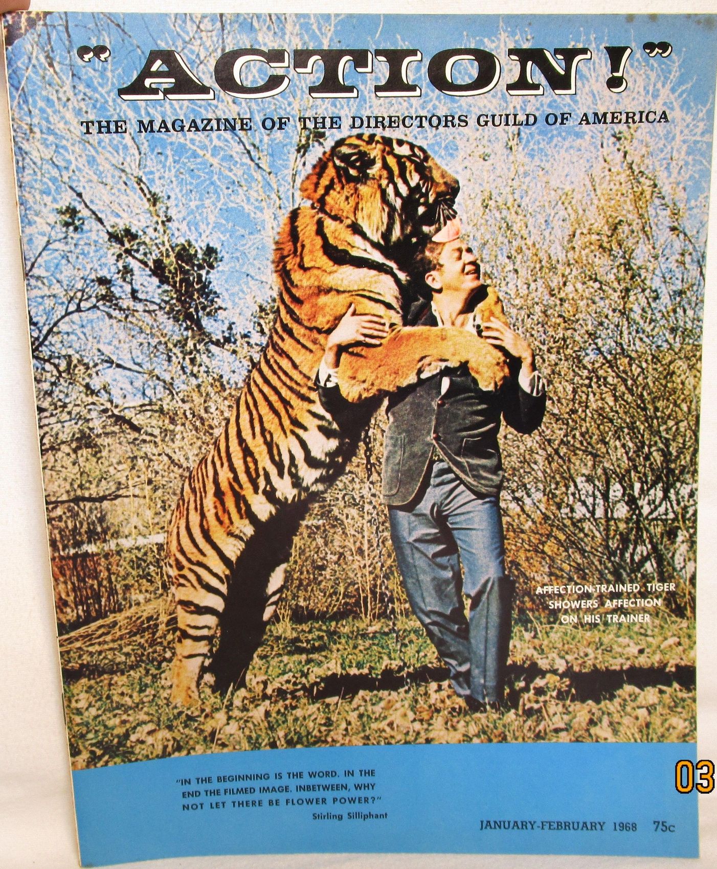 ACTION magazine side cover Issue 9 January/February 1968
