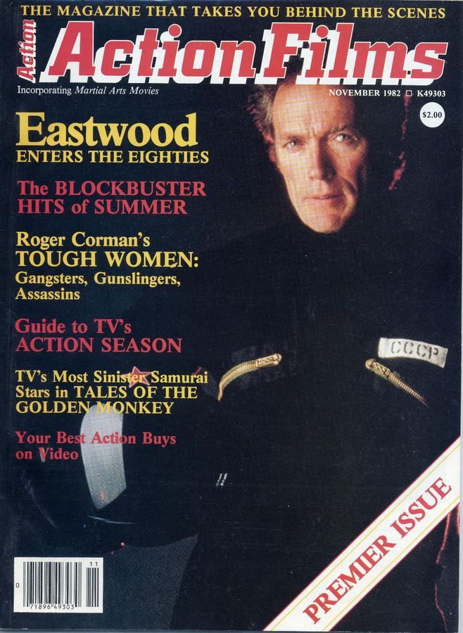 ACTION FILMS magazine side cover Issue 1 November 1982