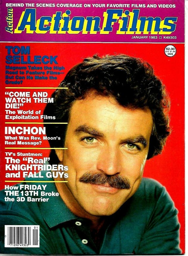 ACTION FILMS magazine side cover Issue 3  Vol 2 # 1 January 1983