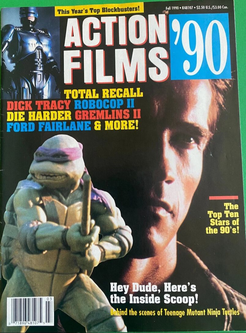 ACTION FILMS magazine side cover Fall 1990