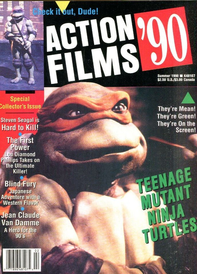 ACTION FILMS magazine side cover Summer 1990