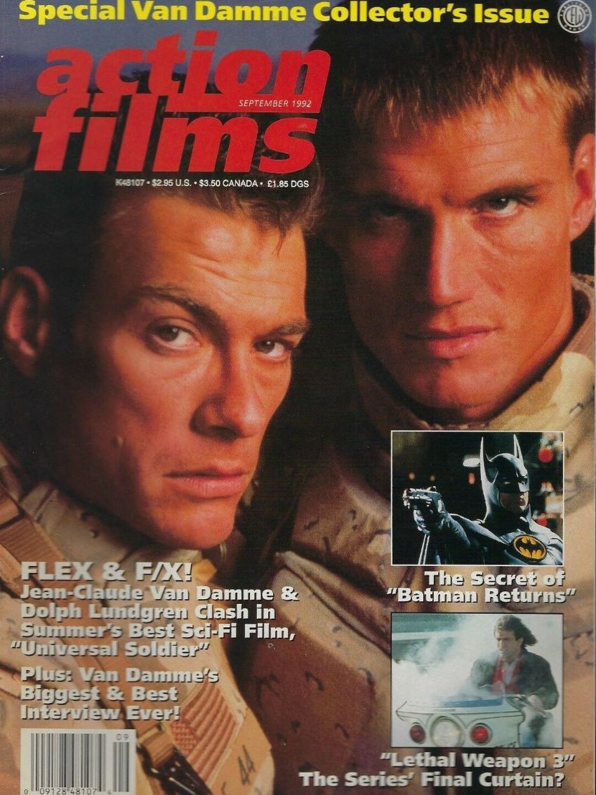 ACTION FILMS magazine side cover  September 1992