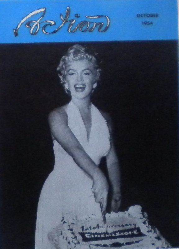 ACTION (FOX) magazine side cover October 1954