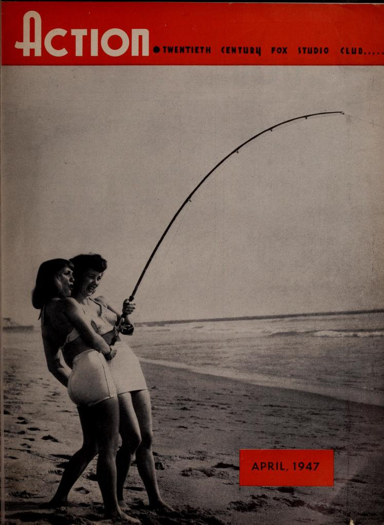 ACTION (FOX) magazine side cover  Vol 8 No  4  April 1947