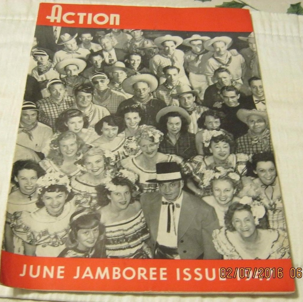 ACTION (FOX) magazine side cover  Vol 8 No  6  June 1947