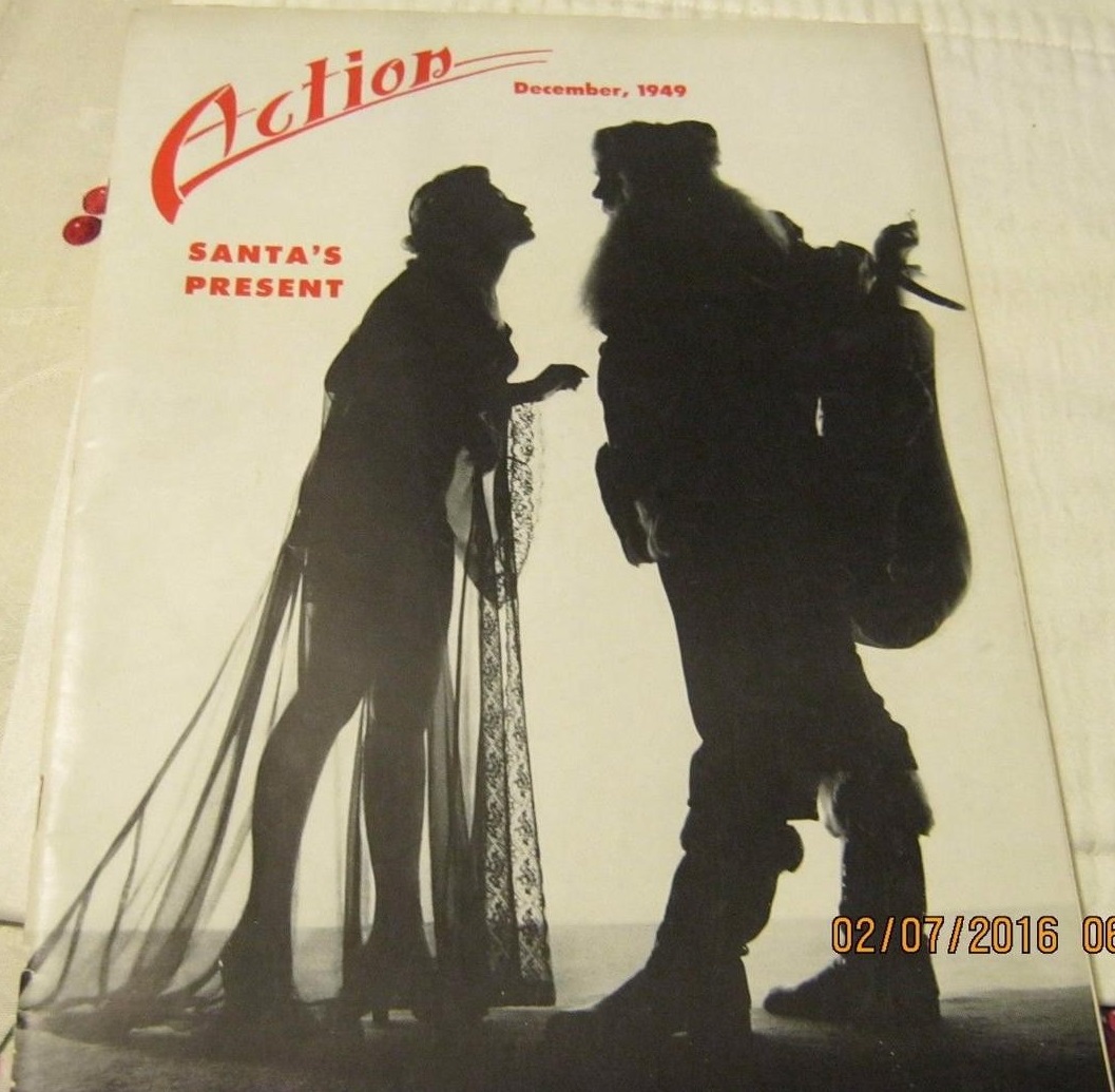 ACTION (FOX) magazine side cover  Vol 10 No  12  December 1949
