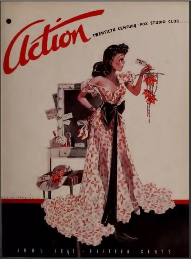 ACTION (FOX) magazine side cover  June 1943