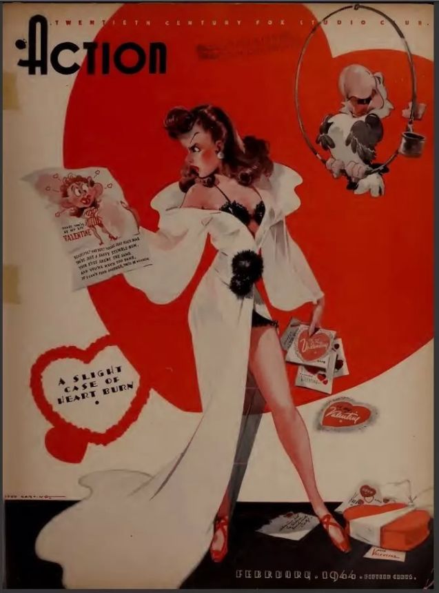 ACTION (FOX) magazine side cover  February 1946