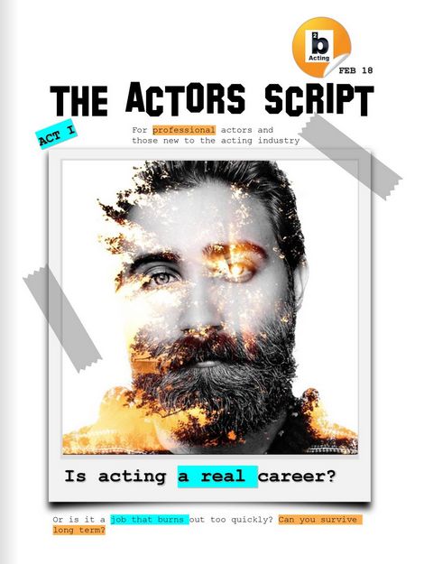 ACTORS SCRIPT magazine side cover Issue 1  February 2018