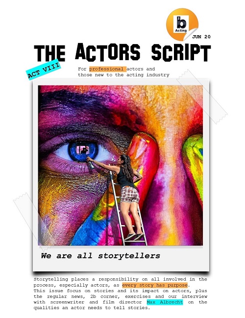 ACTORS SCRIPT magazine side cover Issue 8  June 2020