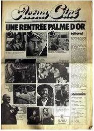 ACTUA CINE magazine side cover Issue 1 September 1979