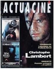 ACTUA CINE magazine side cover Issue 100 October 1990