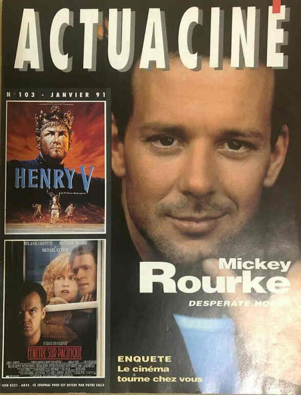 ACTUA CINE magazine side cover Issue 103 January 1991