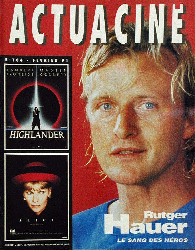 ACTUA CINE magazine side cover Issue 104 February 1991