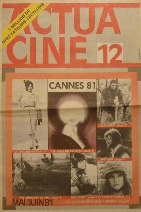 ACTUA CINE magazine side cover Issue 12 May 1981