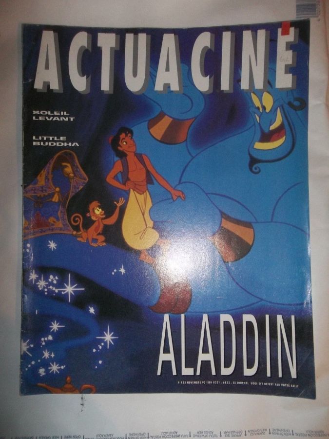ACTUA CINE magazine side cover Issue 133 November 1993