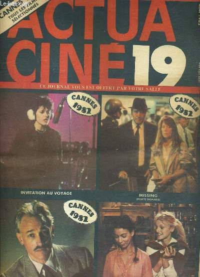 ACTUA CINE magazine side cover Issue 19 May 1982