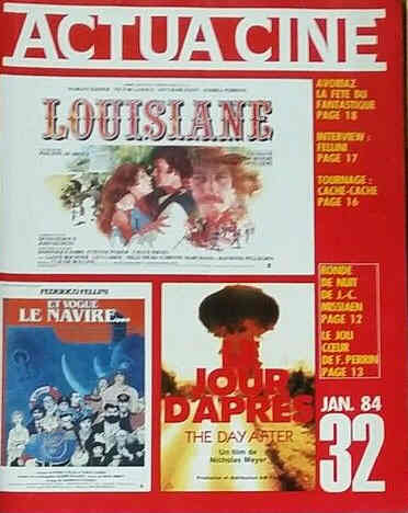 ACTUA CINE magazine side cover Issue 32 January 1984