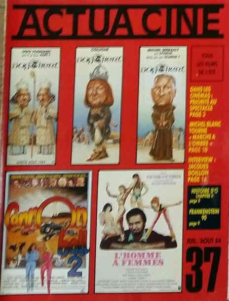 ACTUA CINE magazine side cover Issue 37 July/August 1984