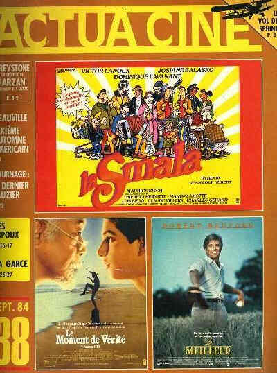 ACTUA CINE magazine side cover Issue 38 September 1984