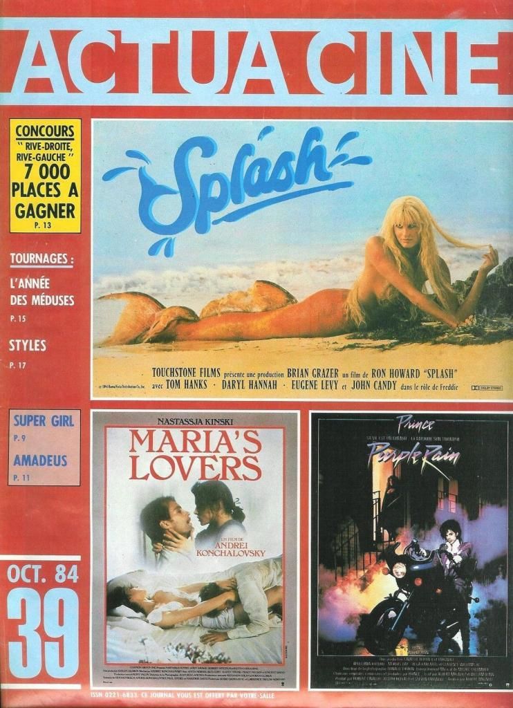 ACTUA CINE magazine side cover Issue 39 October 1984