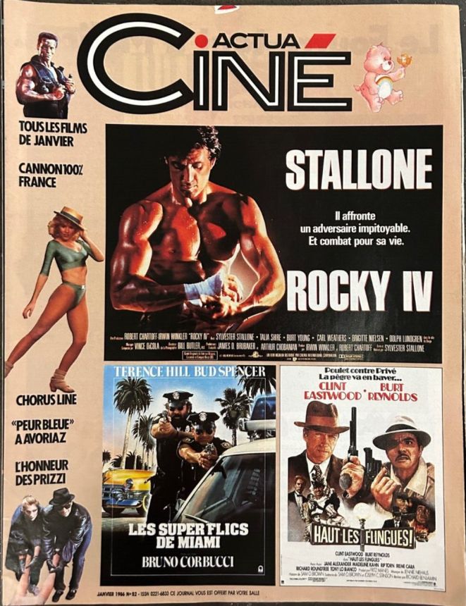 ACTUA CINE magazine cover Issue 52 January 1986