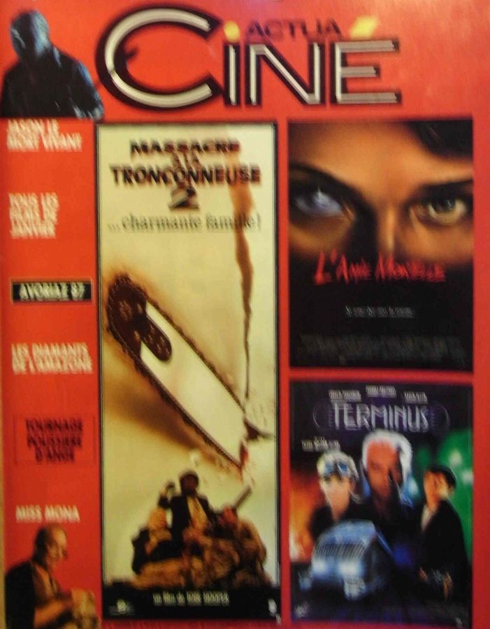 ACTUA CINE magazine side cover Issue 62 January 1987