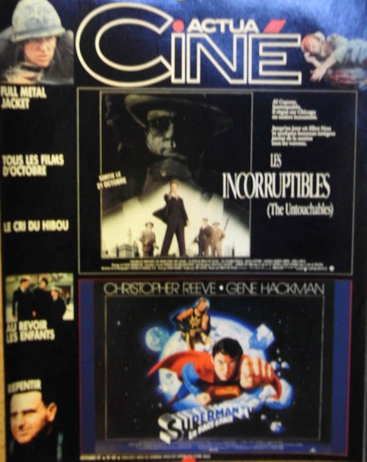 ACTUA CINE magazine side cover Issue 69 October 1987