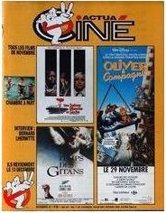 ACTUA CINE magazine side cover Issue 90 November 1989