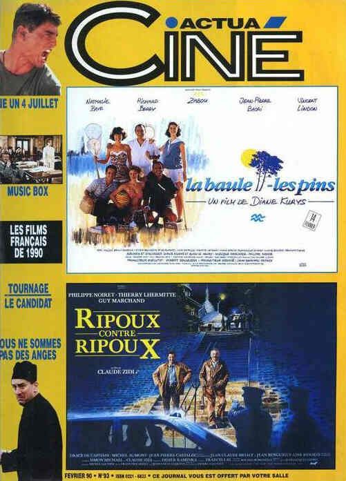 ACTUA CINE magazine side cover Issue 93 February 1990