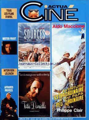 ACTUA CINE magazine side cover Issue 95 April 1990